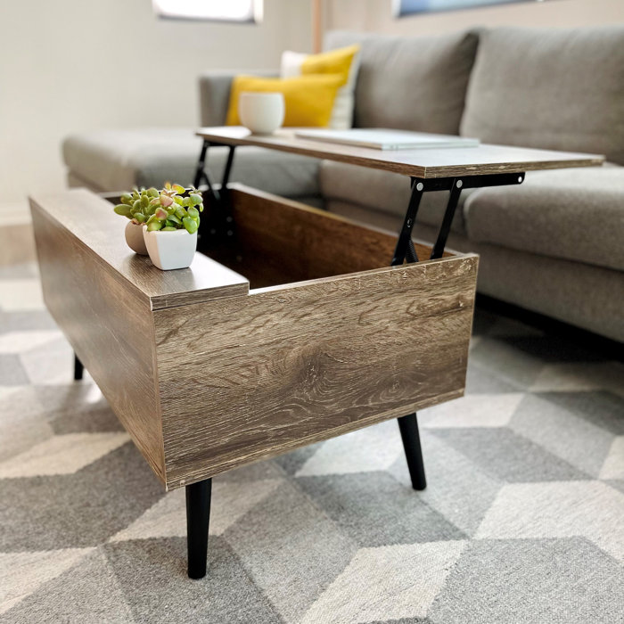 Corrigan Studio® Cooper Rustic MidCentury Modern LiftTop Coffee Table Wayfair